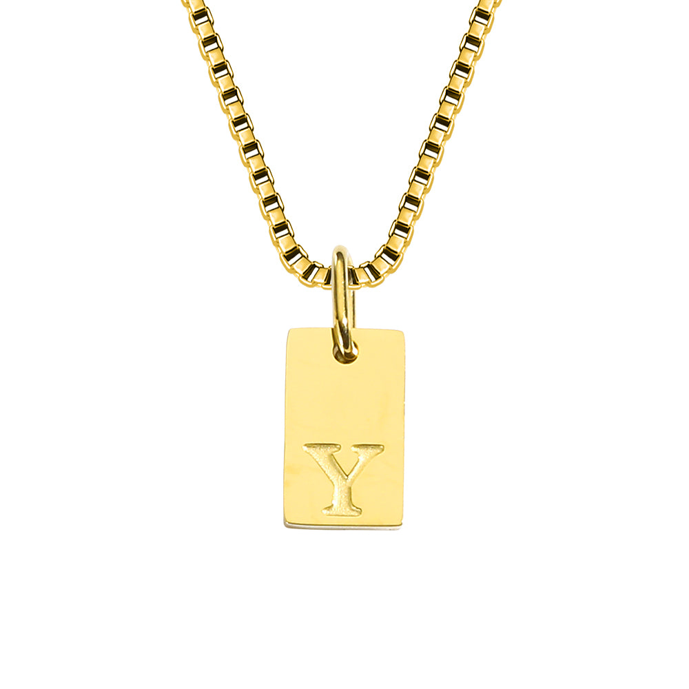 A-Z Letter Tag Necklace's