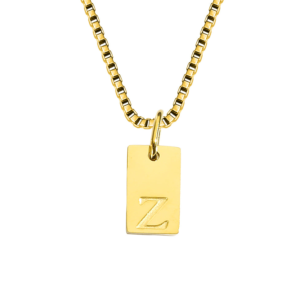 A-Z Letter Tag Necklace's