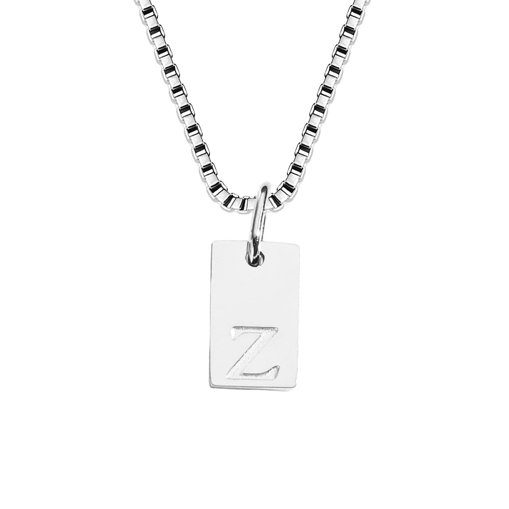 A-Z Letter Tag Necklace's