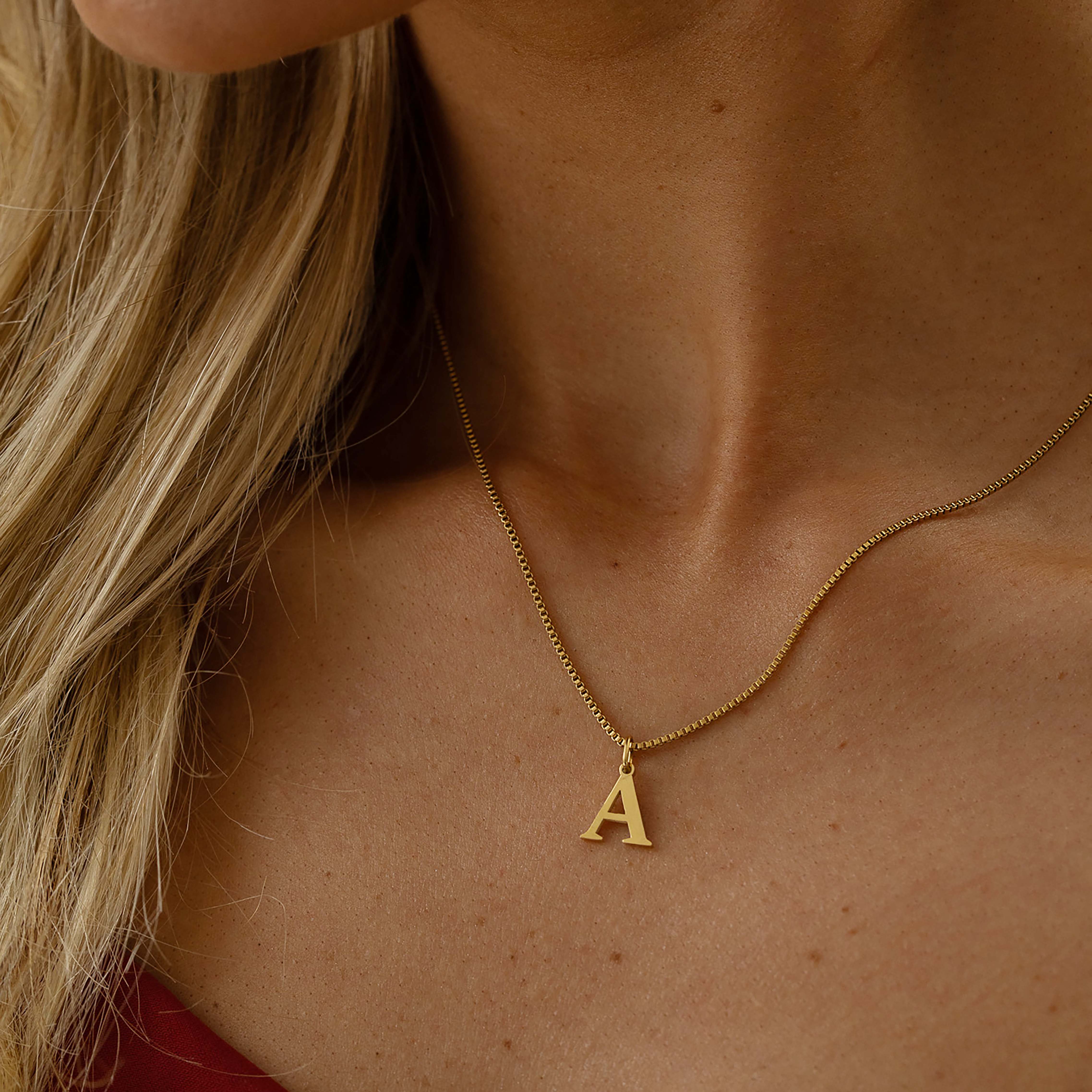 Slanted Alphabetical Necklace's