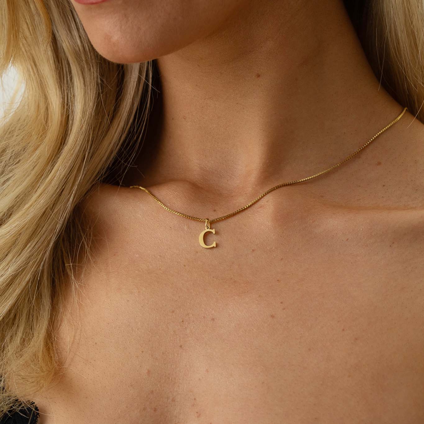 Slanted Alphabetical Necklace's