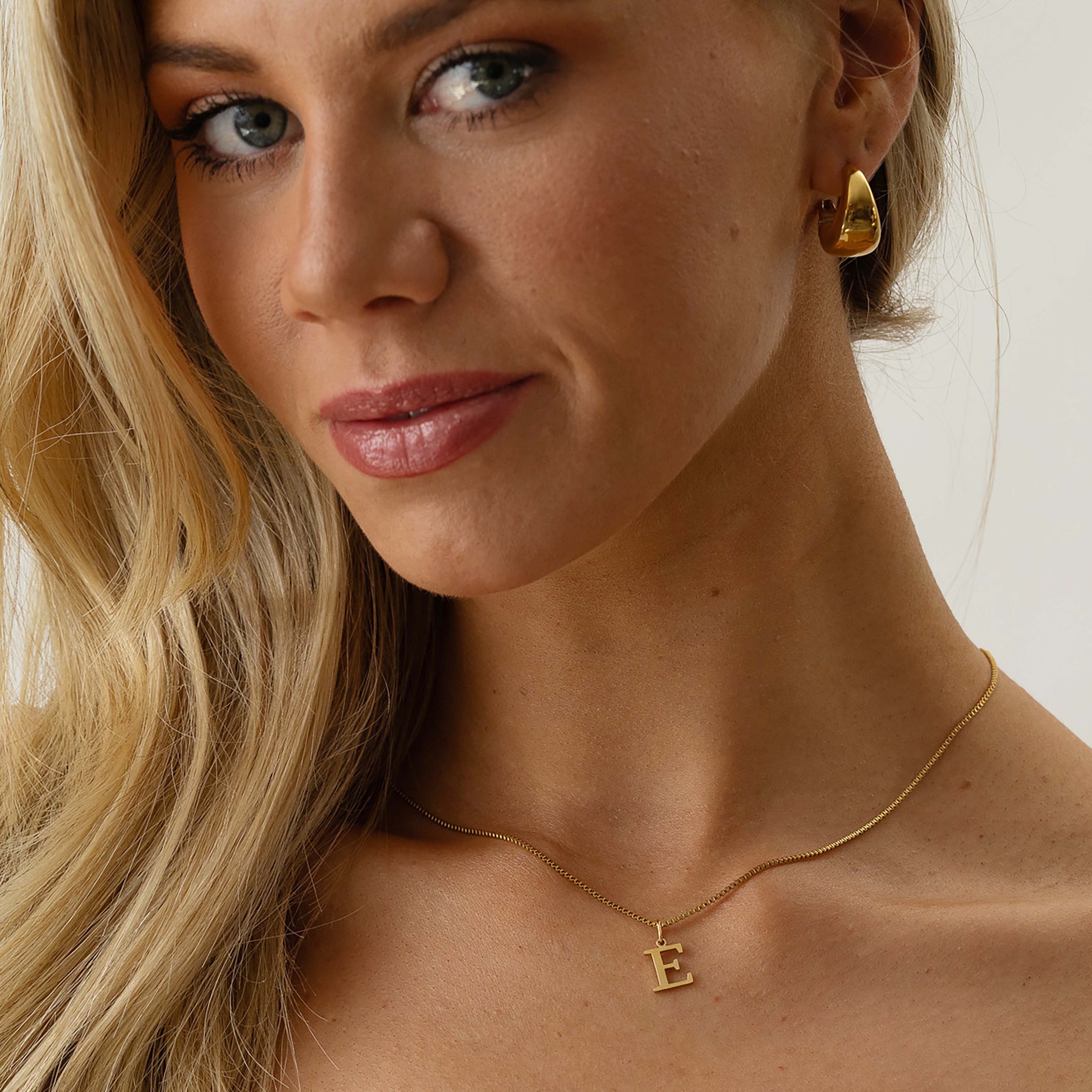 Slanted Alphabetical Necklace's