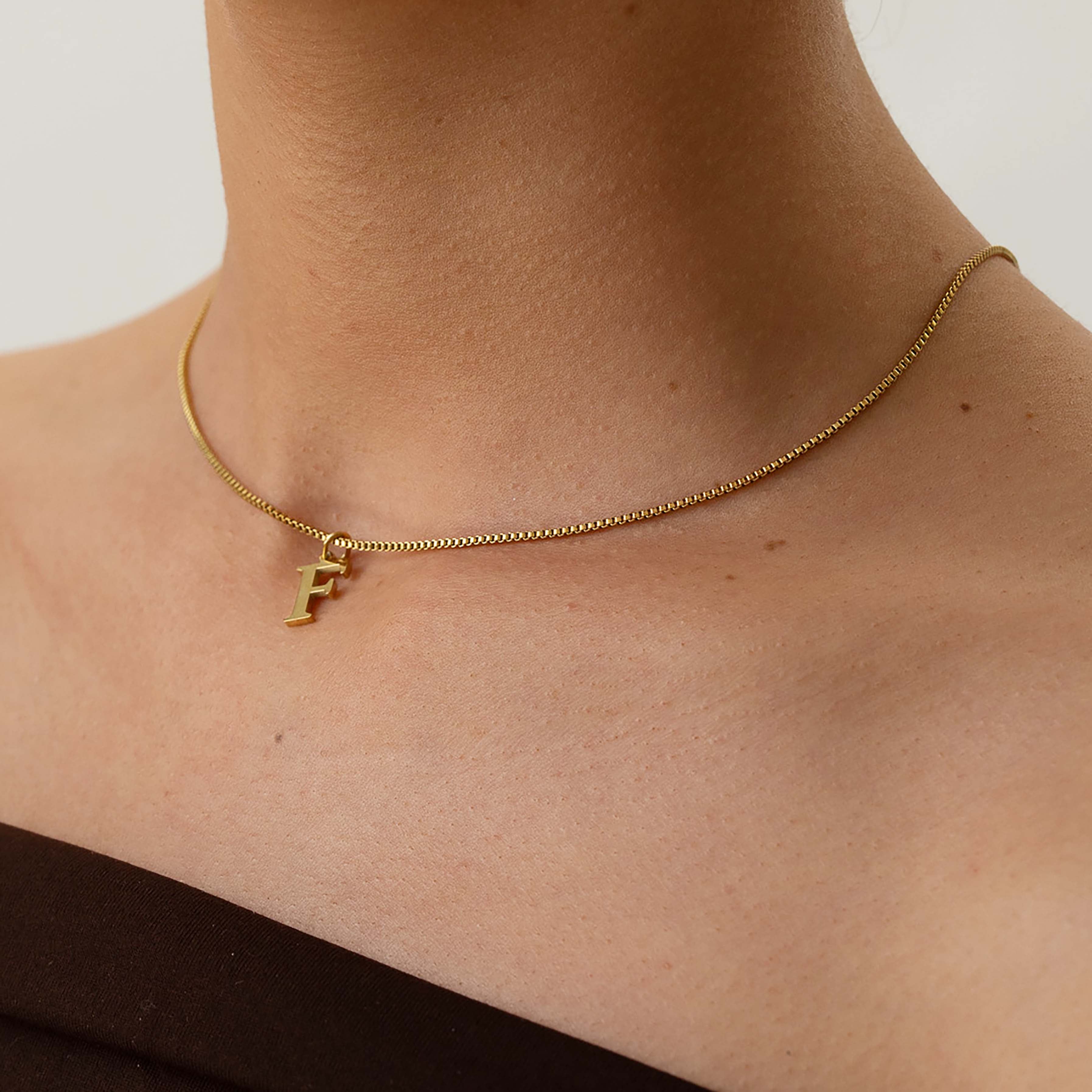 Slanted Alphabetical Necklace's