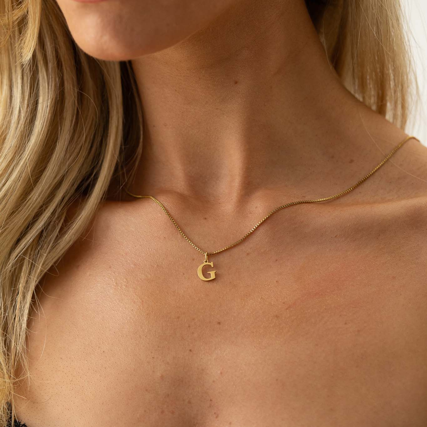 Slanted Alphabetical Necklace's