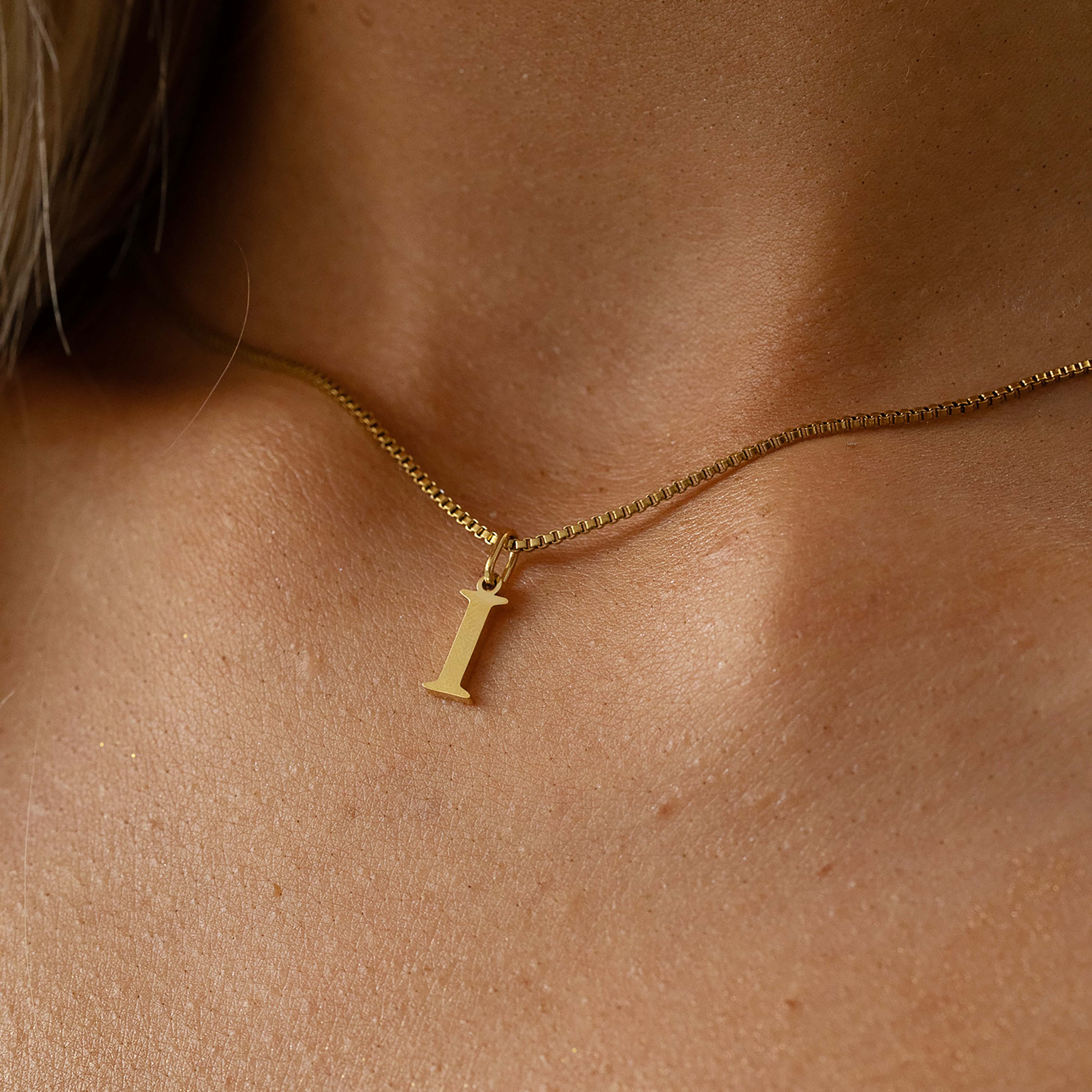 Slanted Alphabetical Necklace's