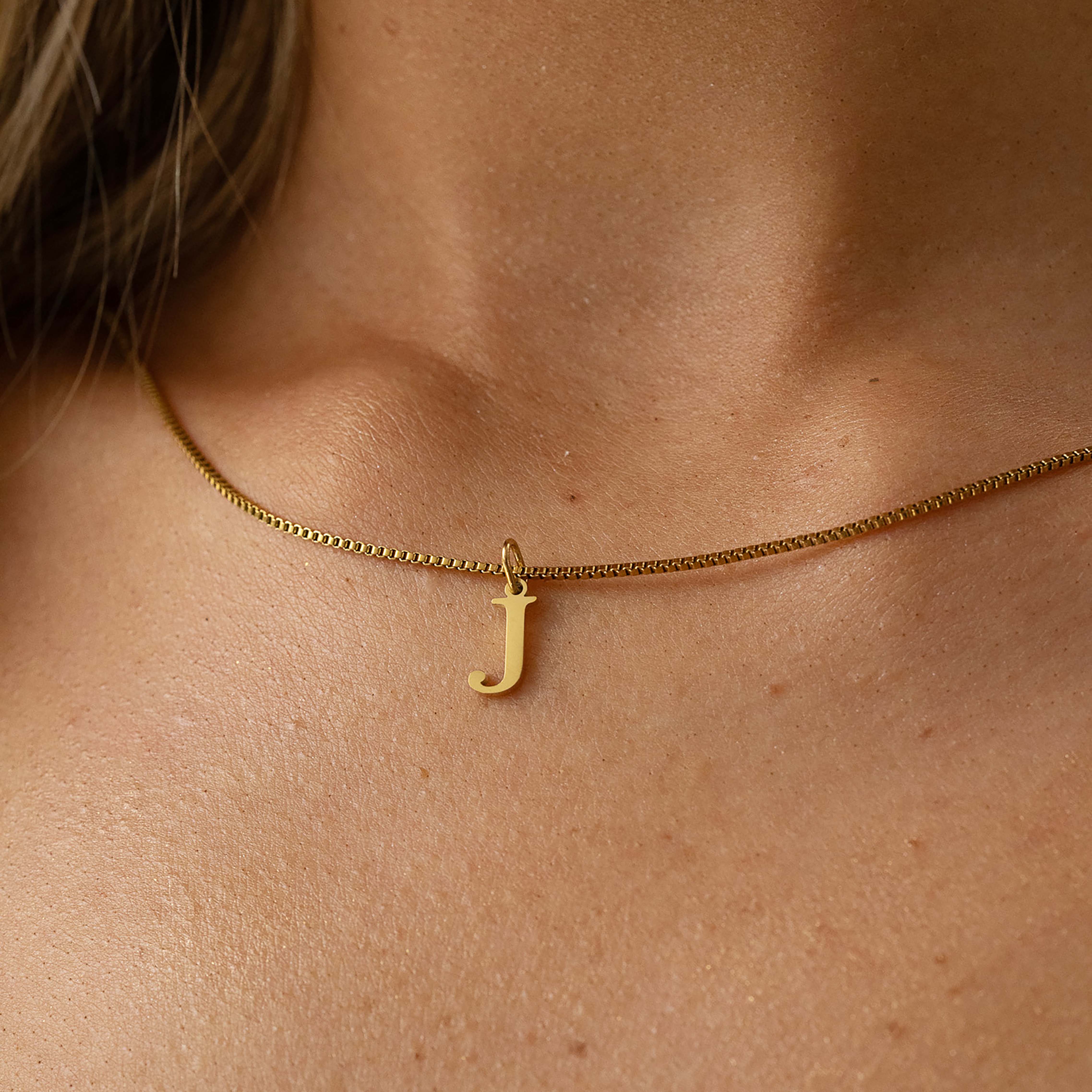 Slanted Alphabetical Necklace's