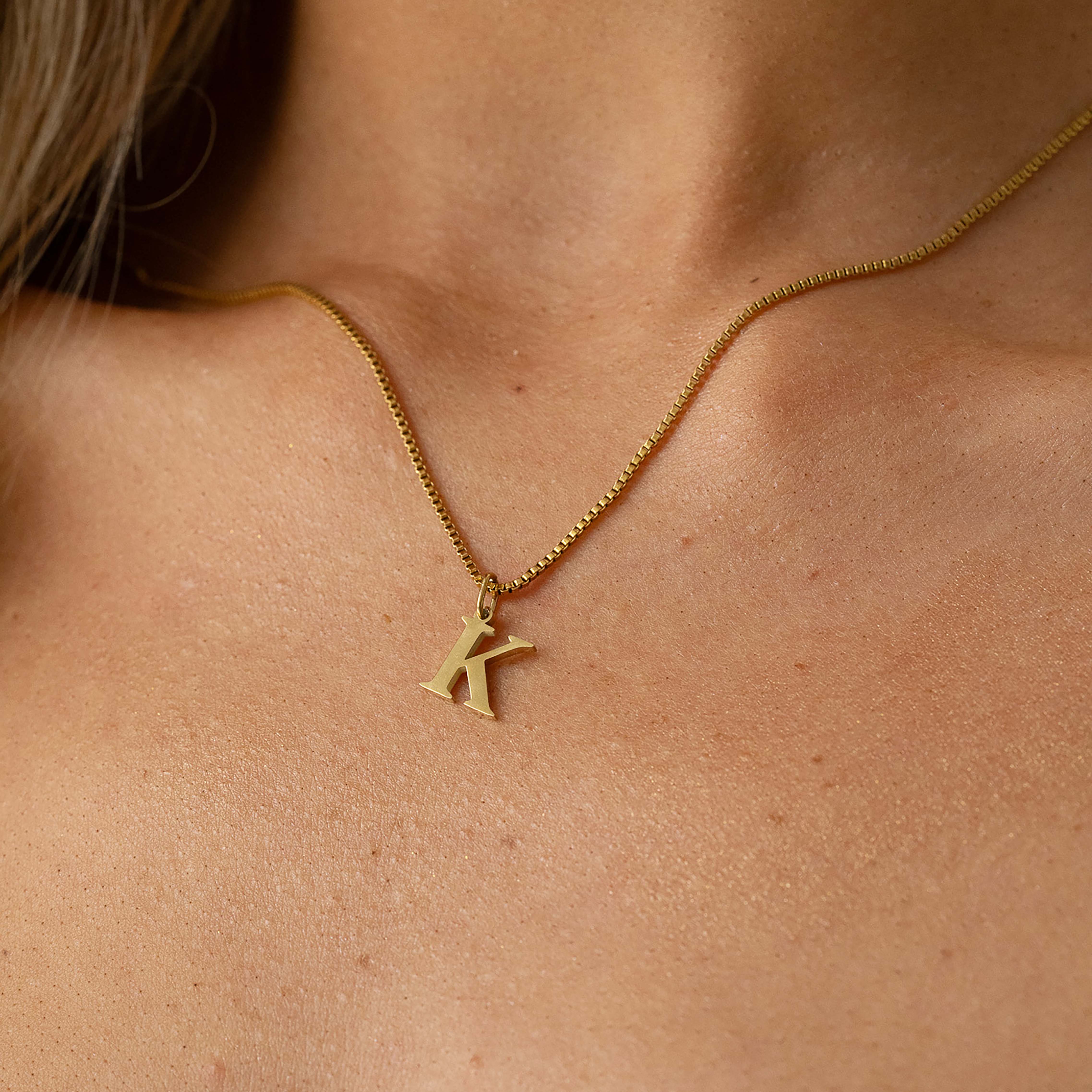 Slanted Alphabetical Necklace's