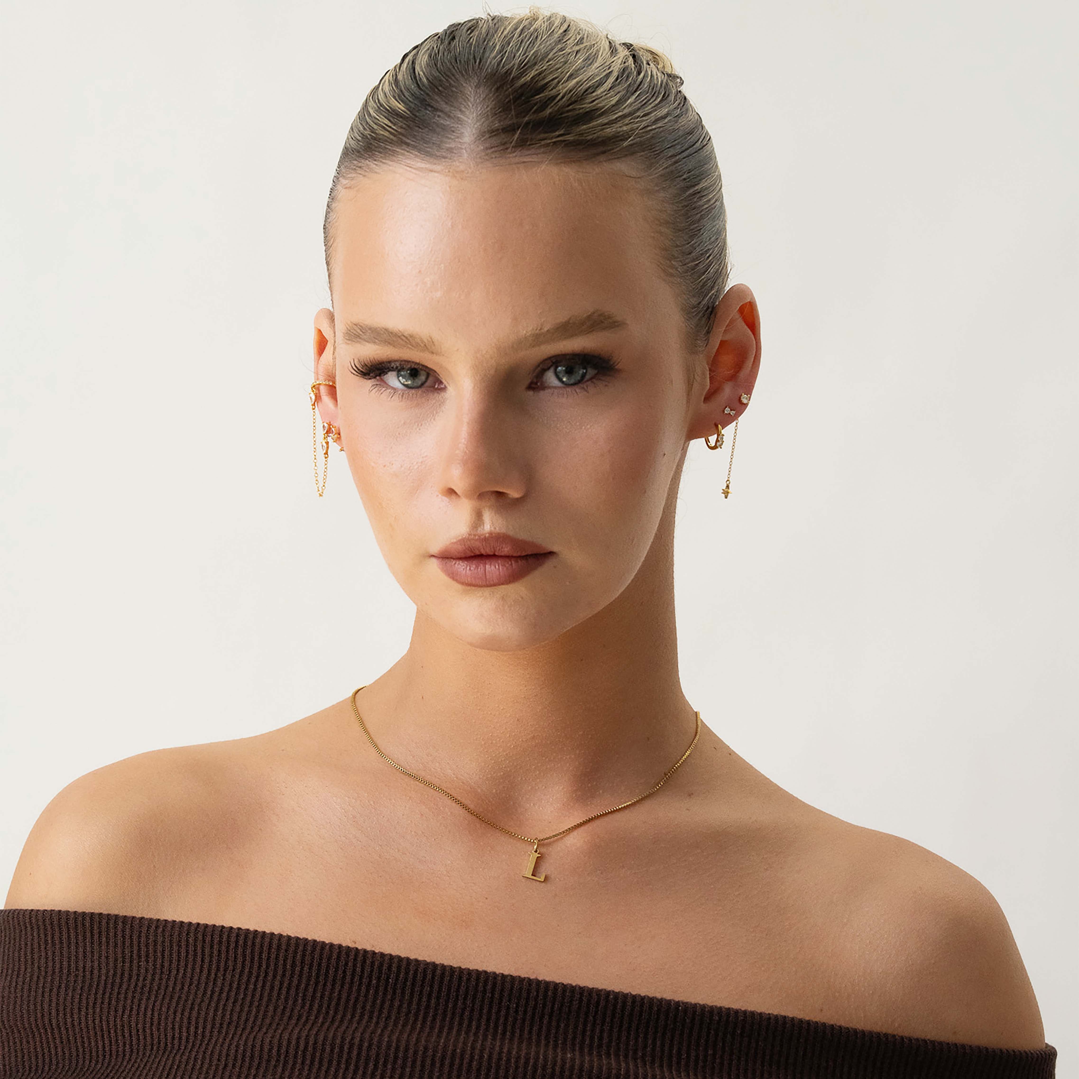 Slanted Alphabetical Necklace's