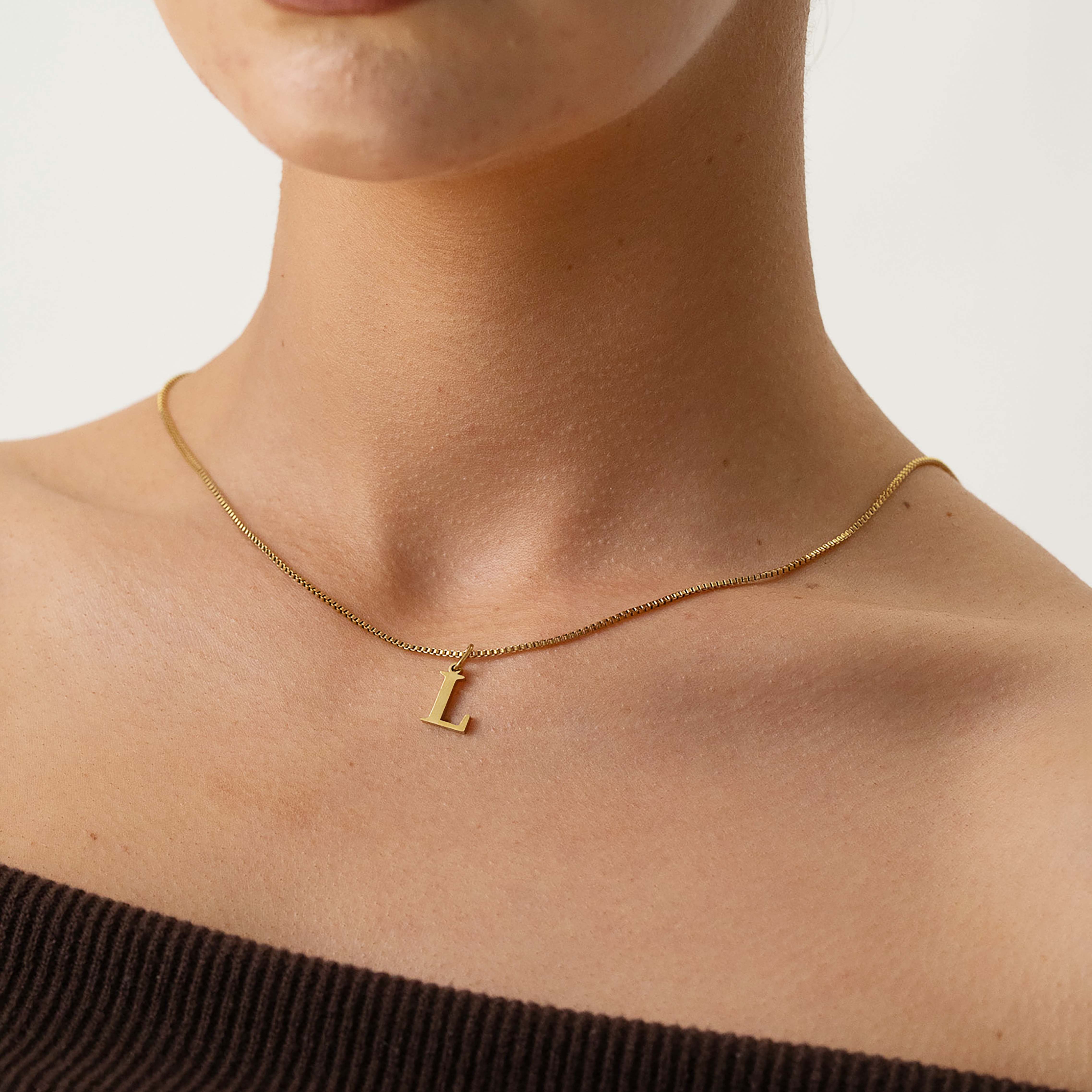 Slanted Alphabetical Necklace's