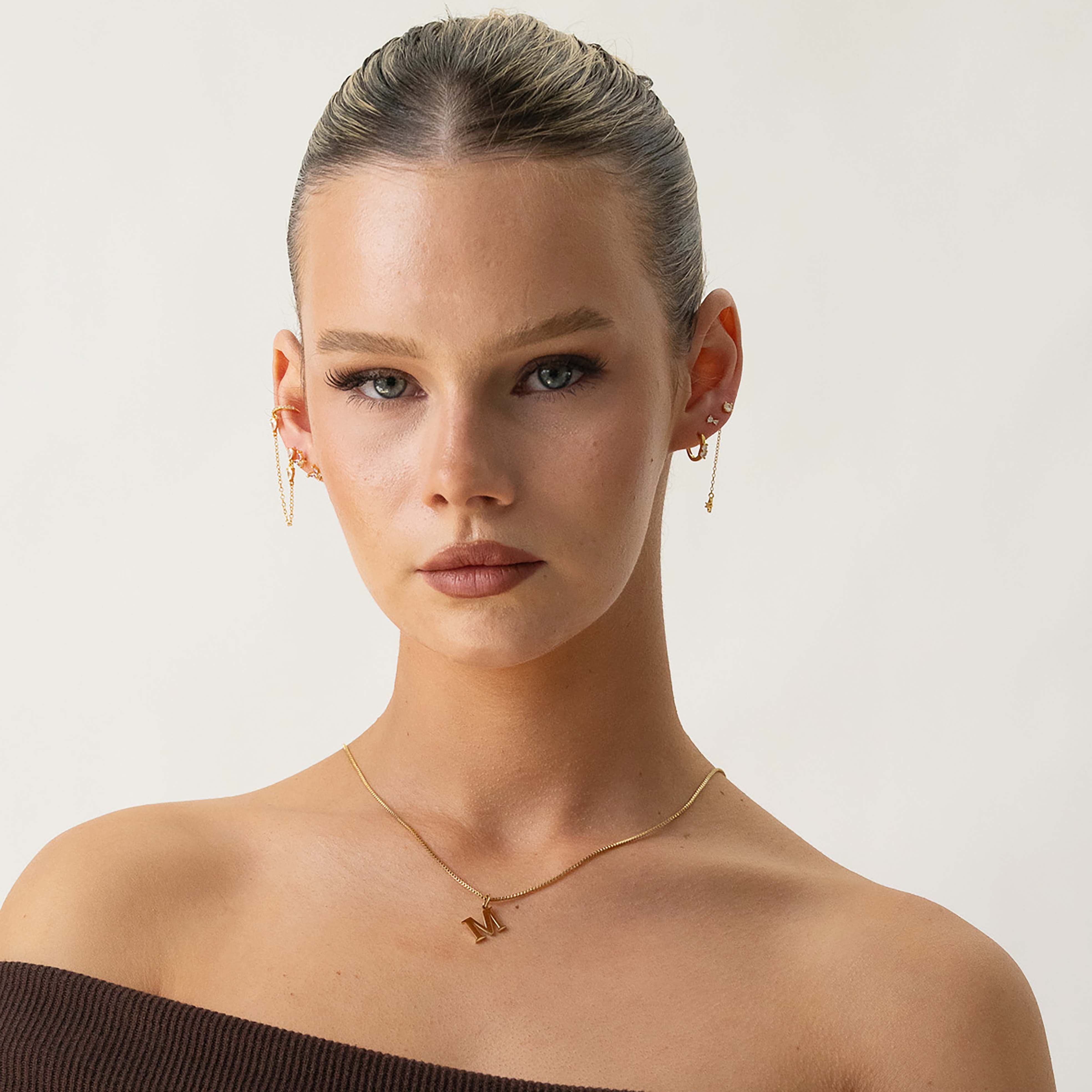 Slanted Alphabetical Necklace's