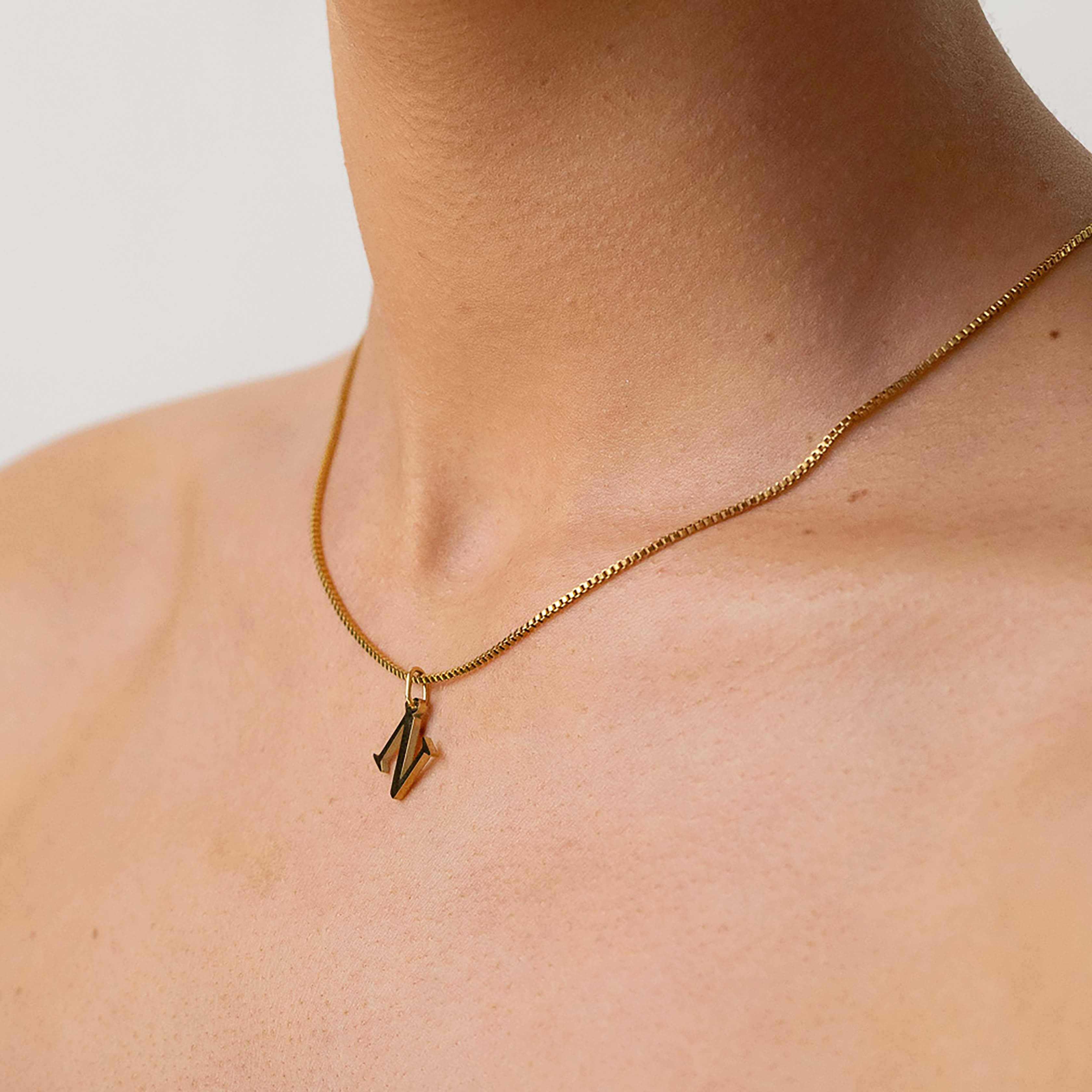 Slanted Alphabetical Necklace's