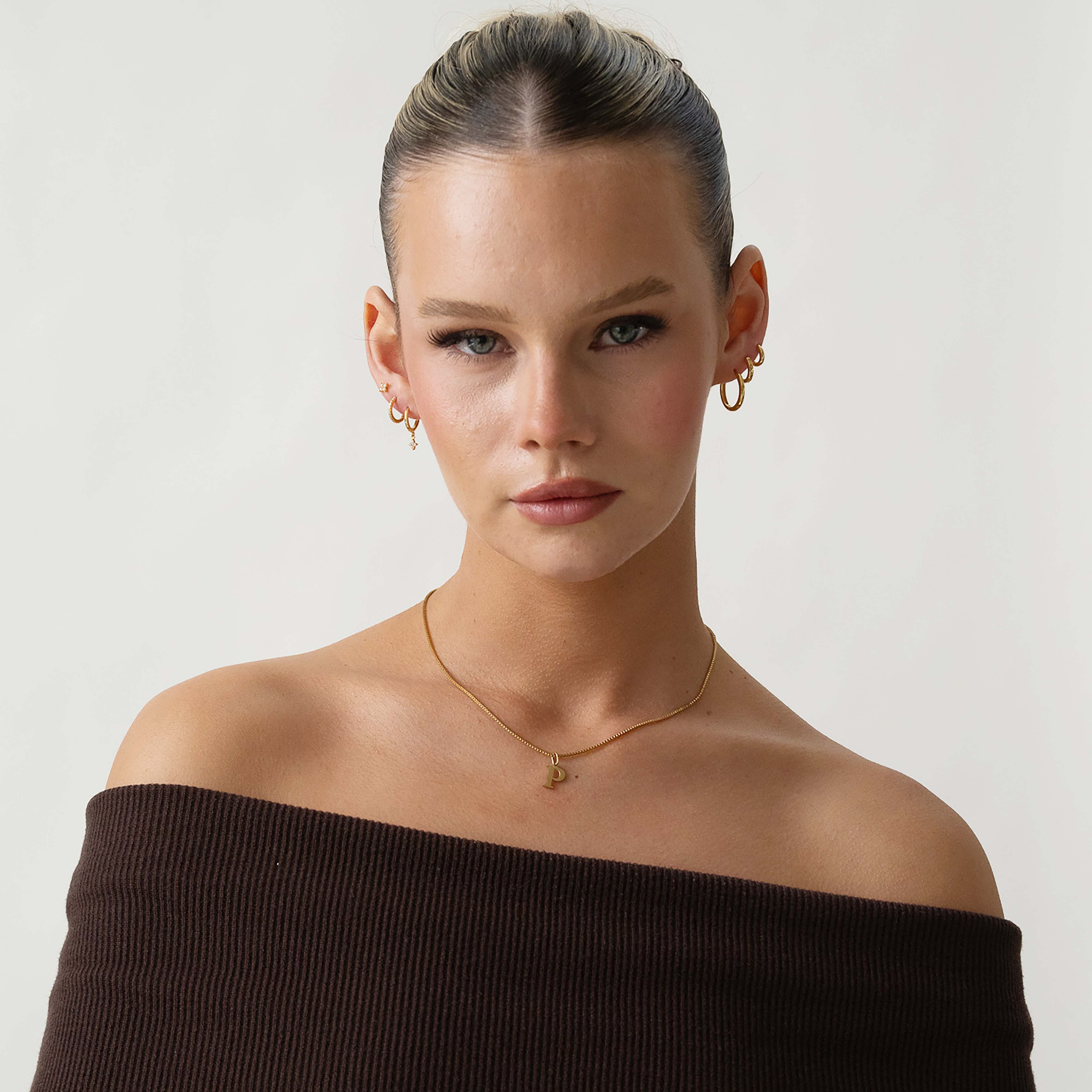 Slanted Alphabetical Necklace's