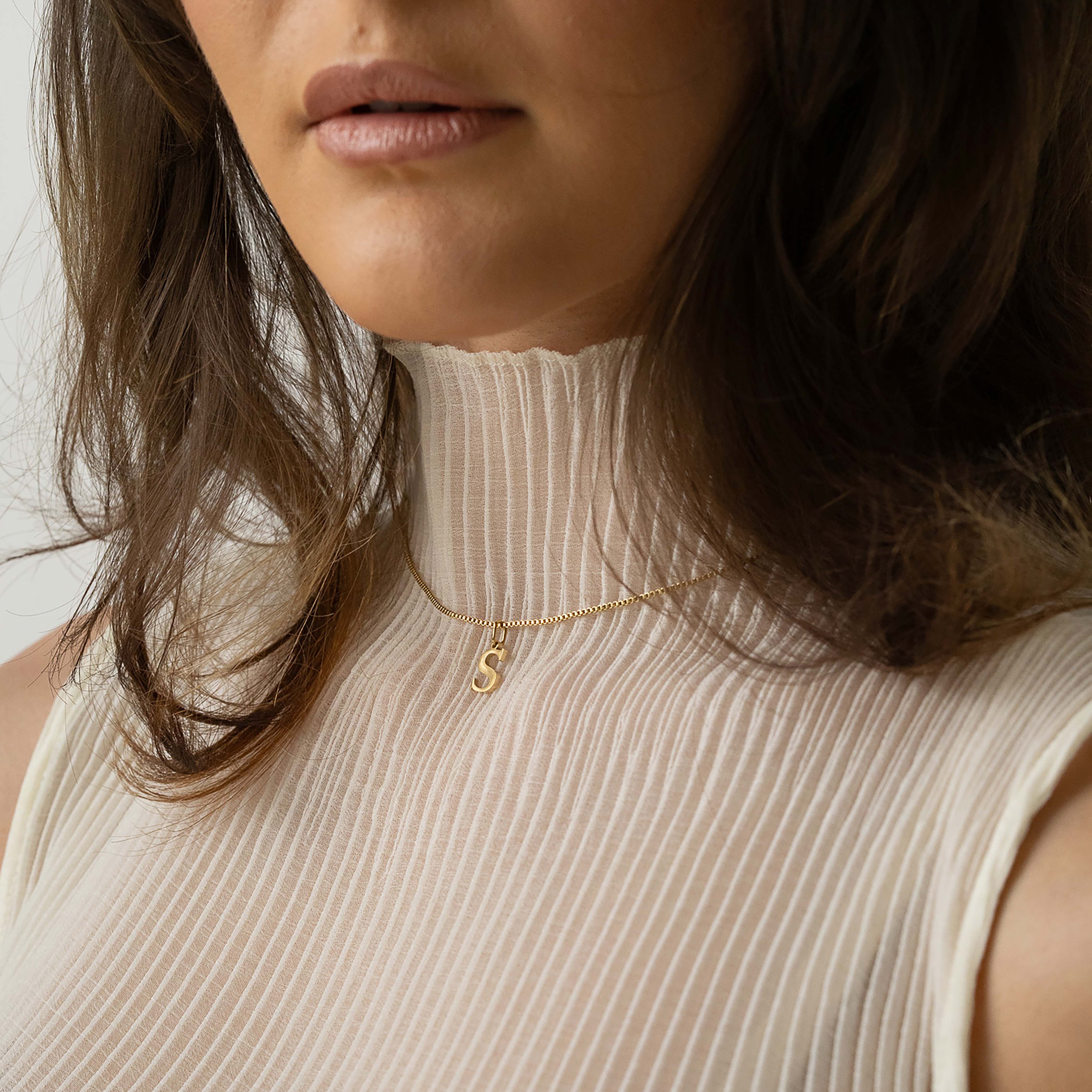 Slanted Alphabetical Necklace's