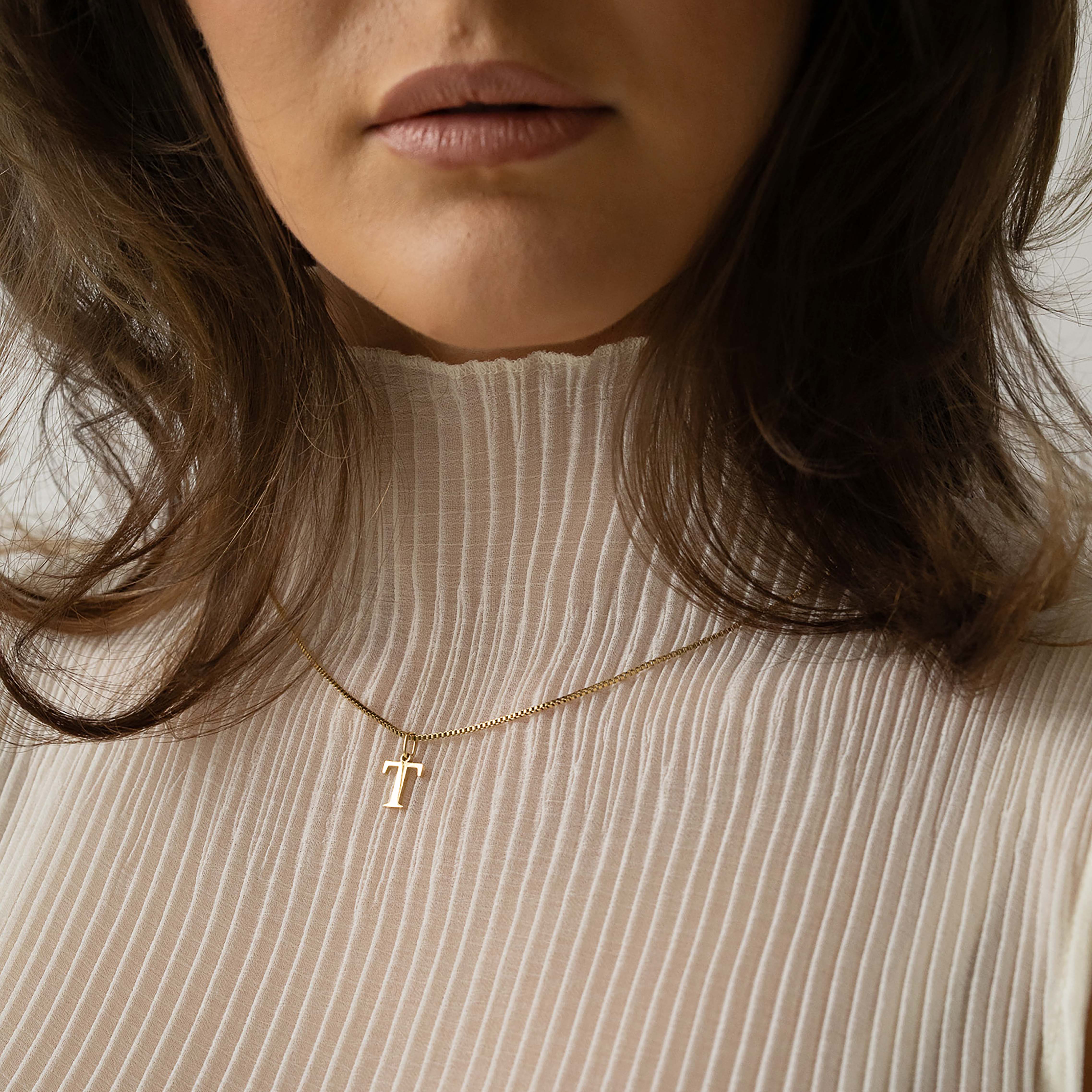 Slanted Alphabetical Necklace's