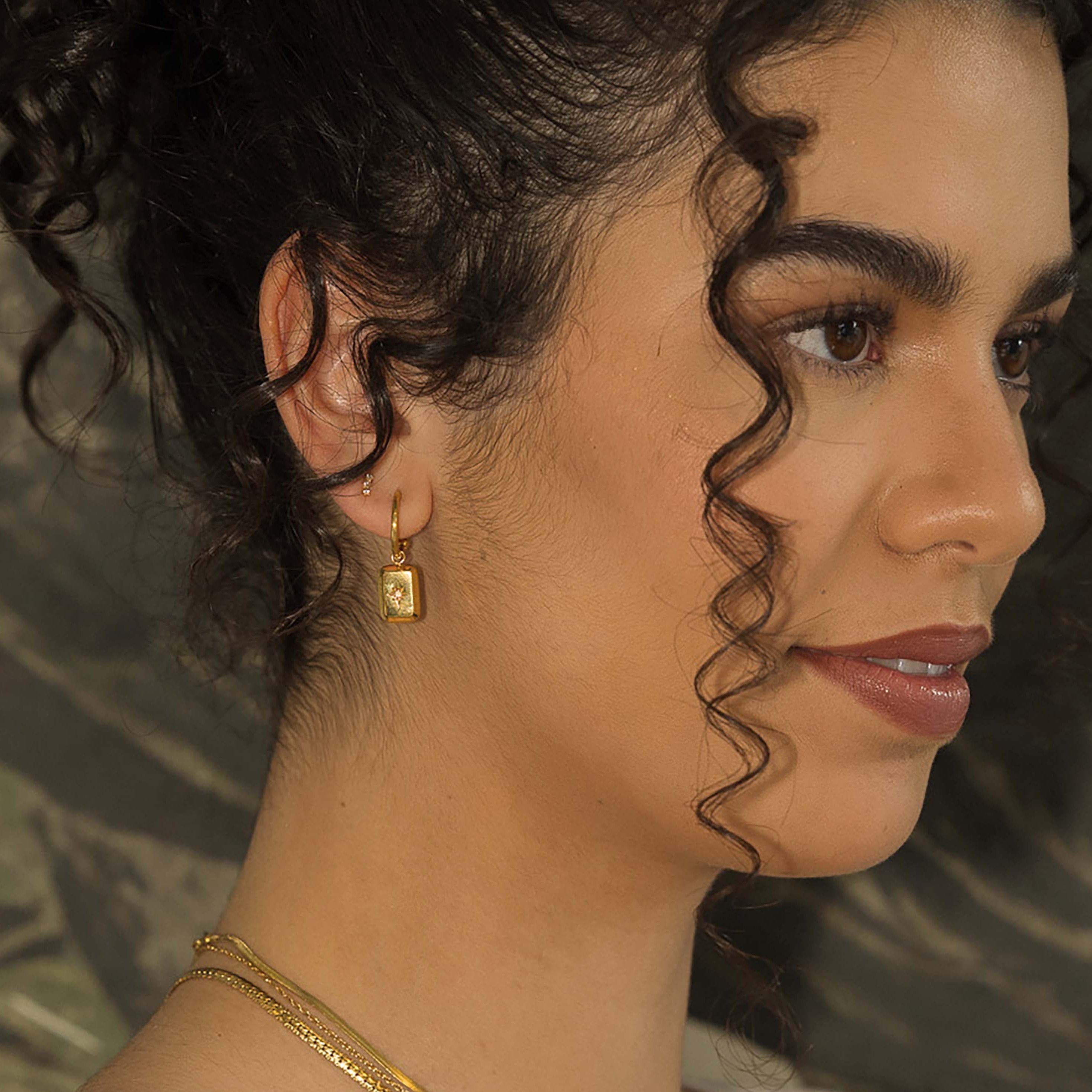 Star zirconia Earrings
