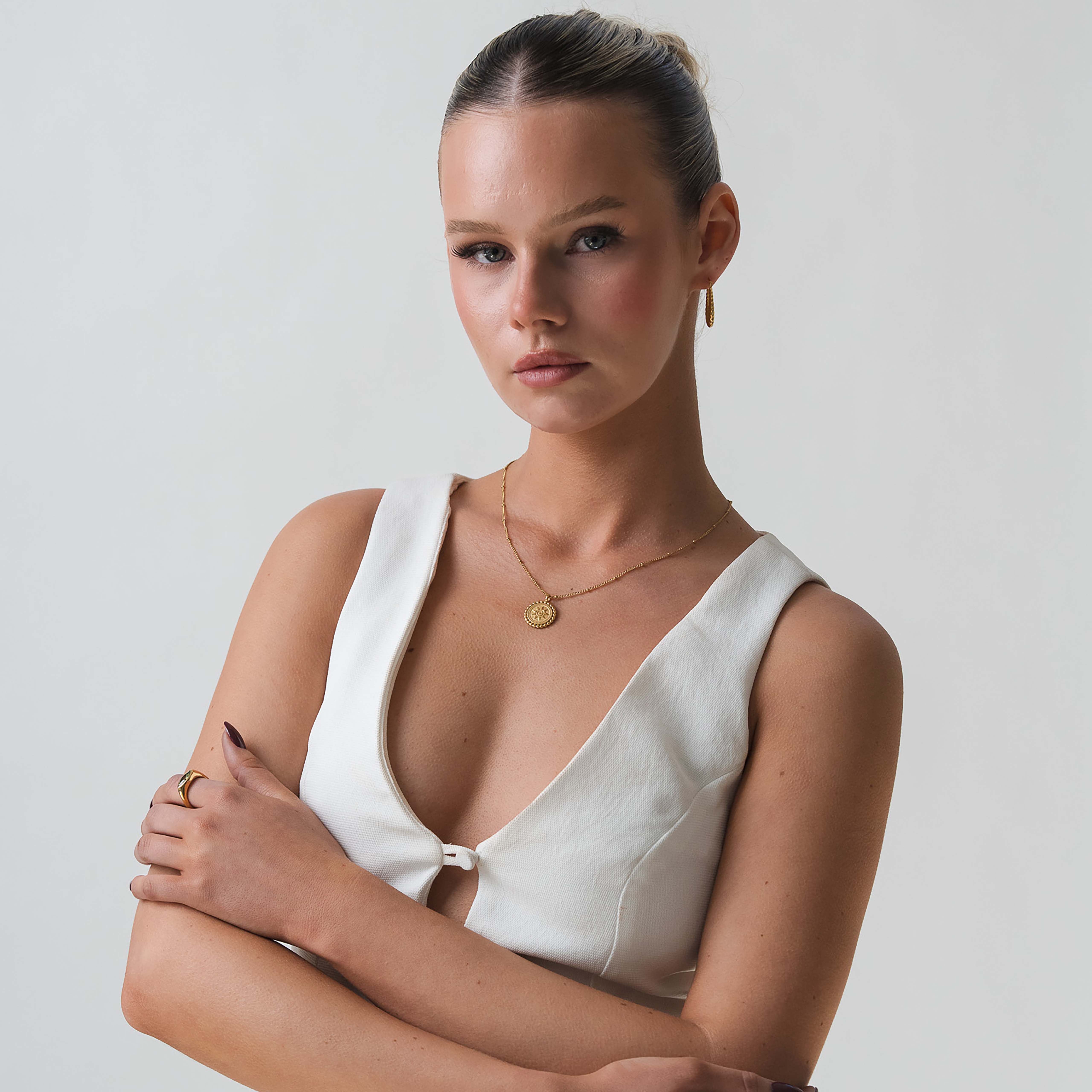 Small Sun Pendent Necklace