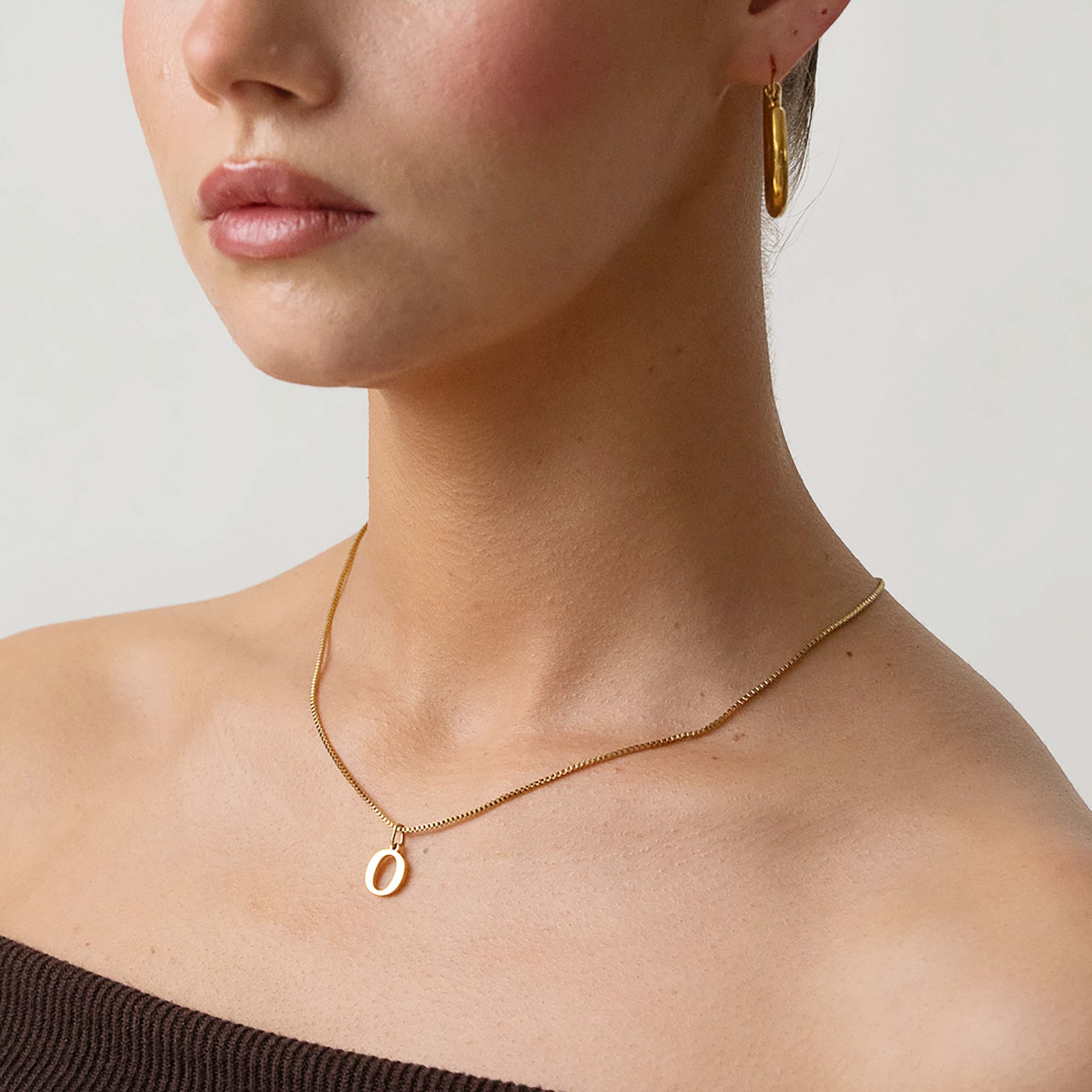 Slanted Alphabetical Necklace's