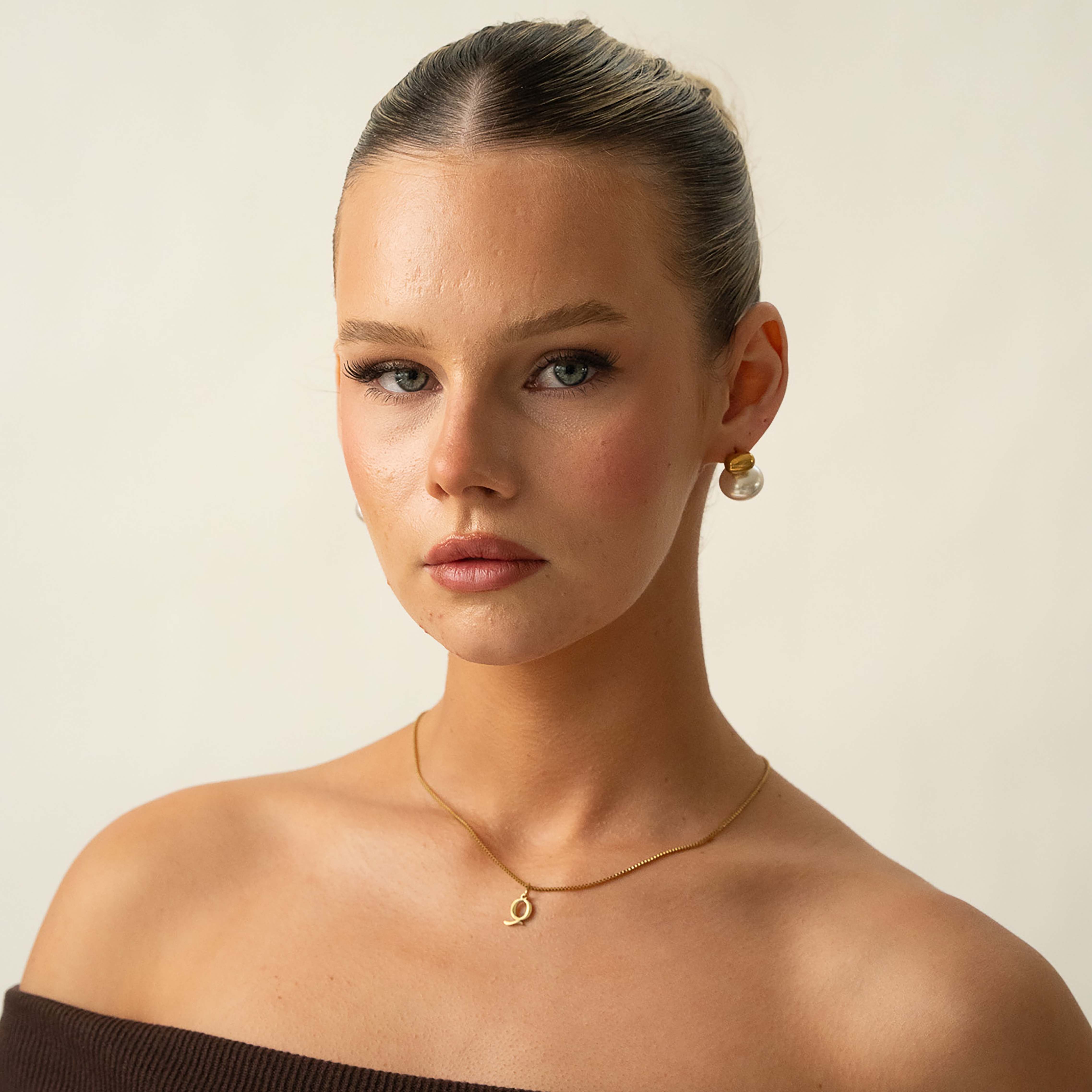 Slanted Alphabetical Necklace's