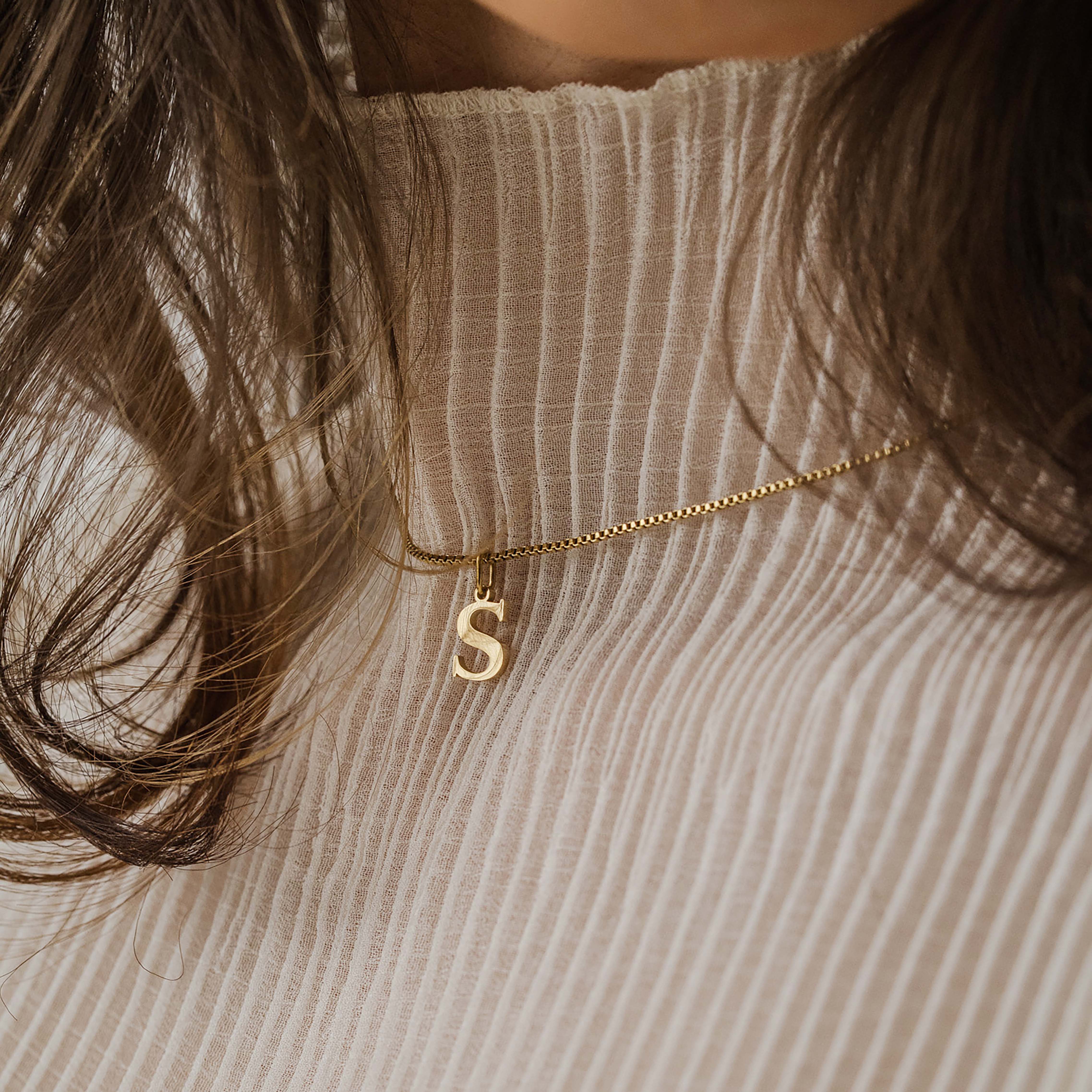 Slanted Alphabetical Necklace's