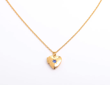 Heart Birthstone Pendent Necklace