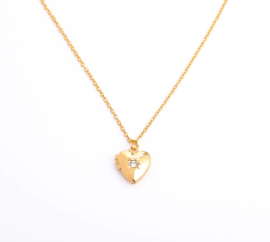 Heart Birthstone Pendent Necklace