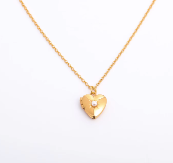 Heart Birthstone Pendent Necklace