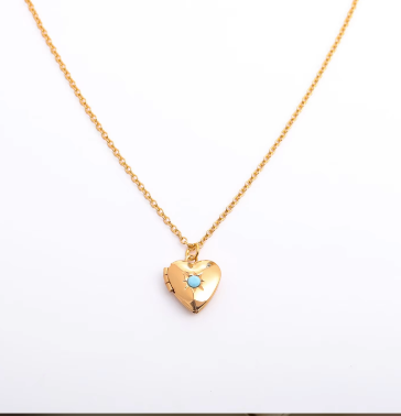 Heart Birthstone Pendent Necklace