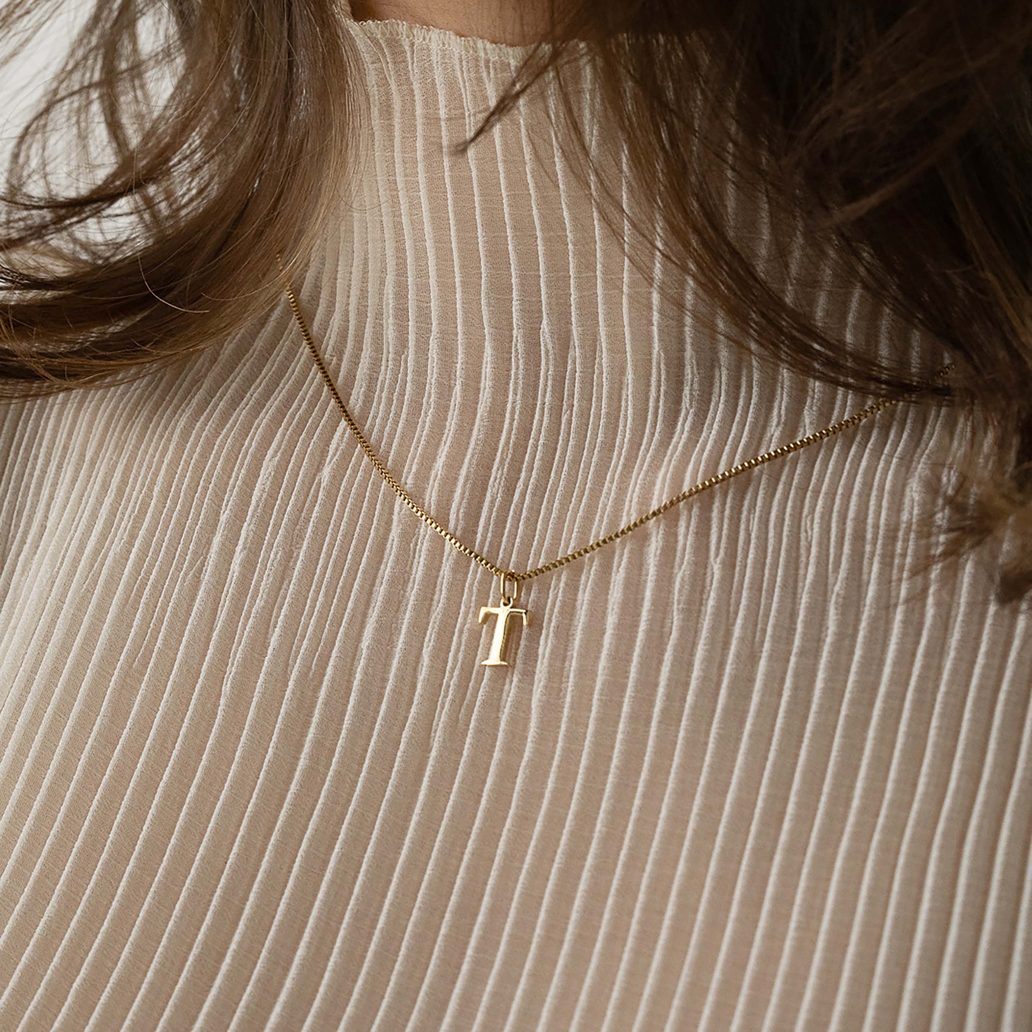 Slanted Alphabetical Necklace's