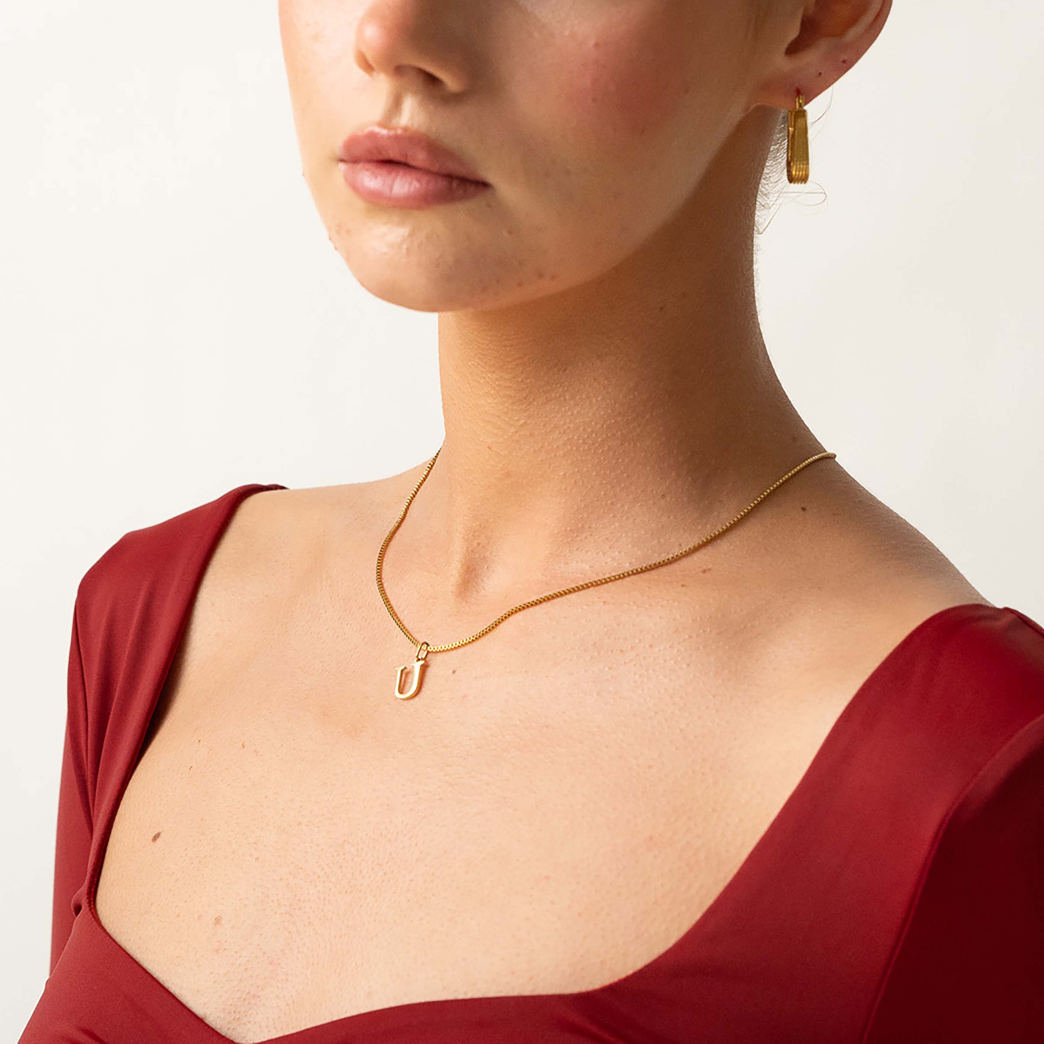 Slanted Alphabetical Necklace's