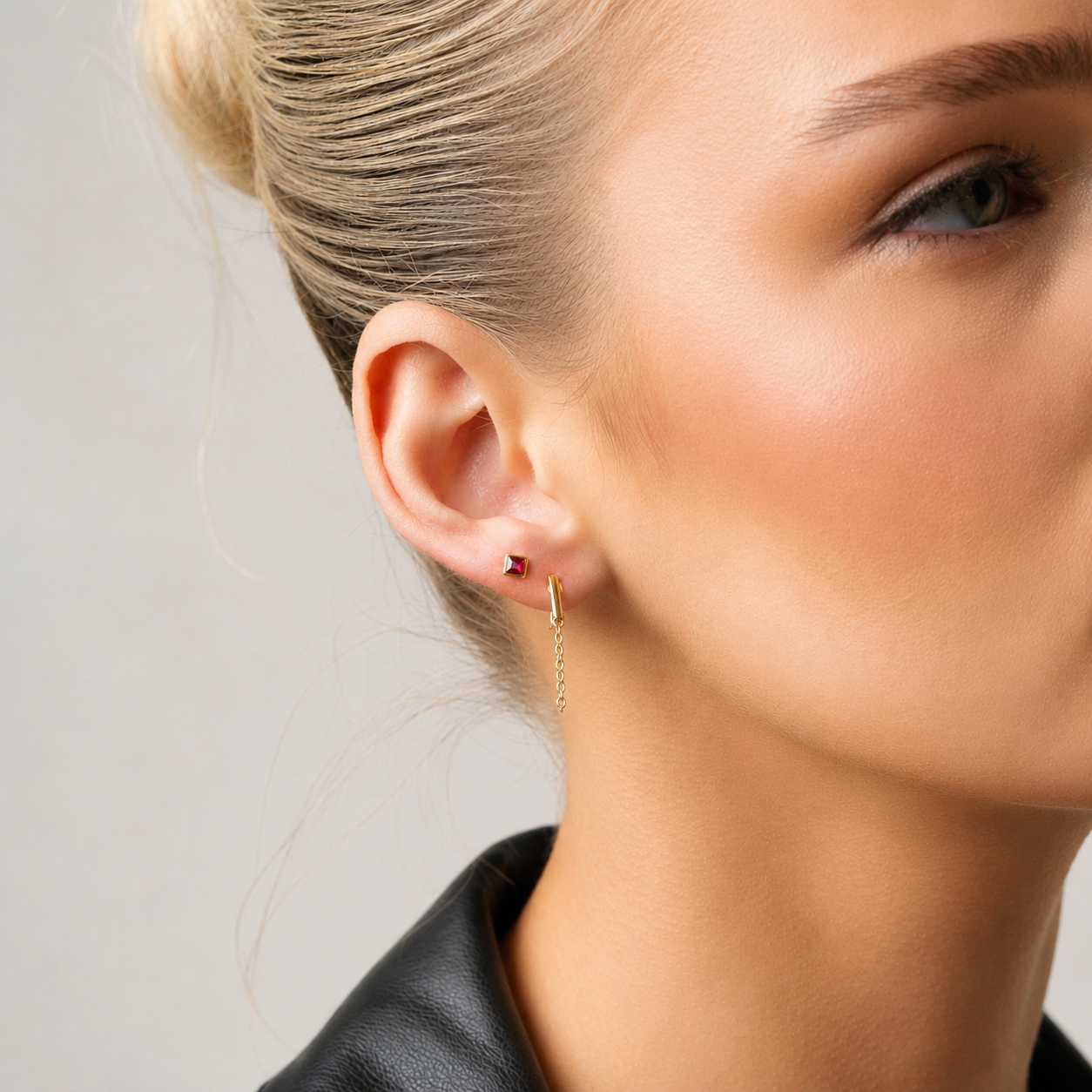 Bar  Link Chain Earrings