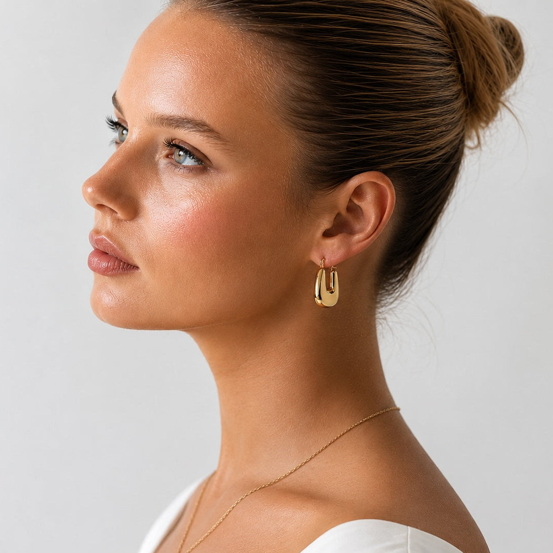 Chunky Triangle Earrings