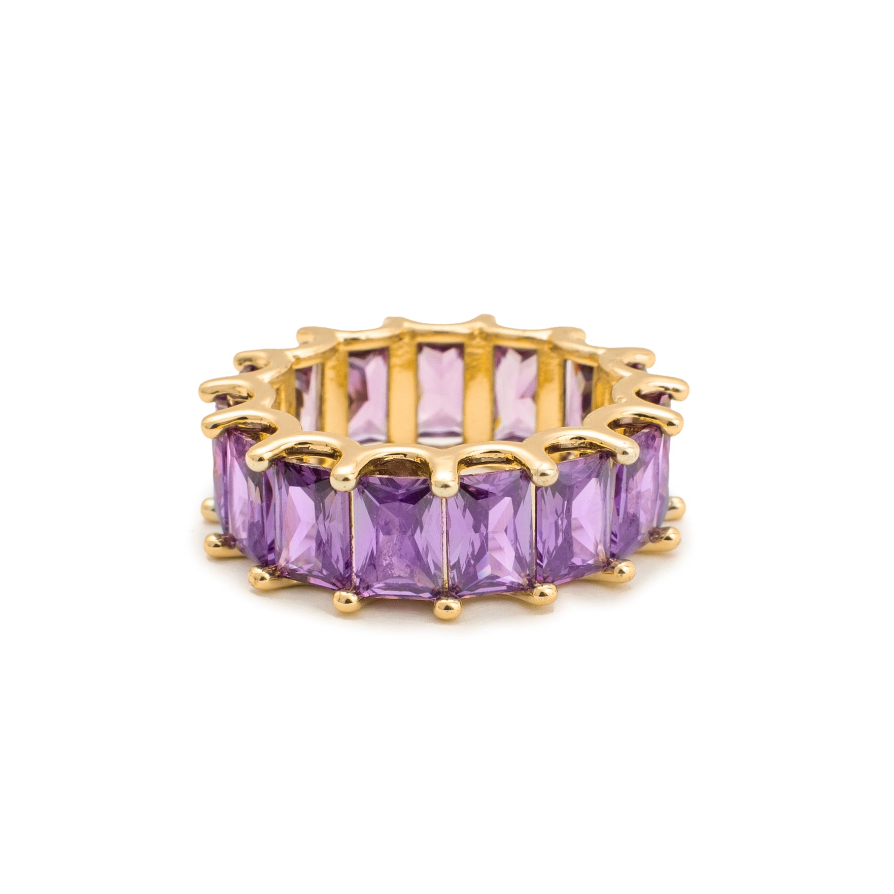 Purple Crystal Ring